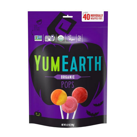 YumEarth, Lolli Pop Fruit Halloween, 8.7 Oz(Case Of 18)