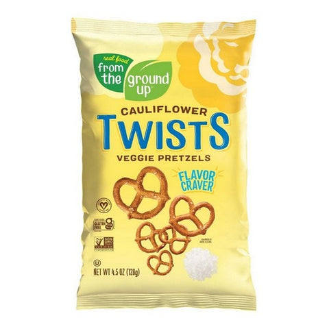 From The Ground Up, Cauliflower Pretzel Twists, 4.5 Oz(Case Of 12)