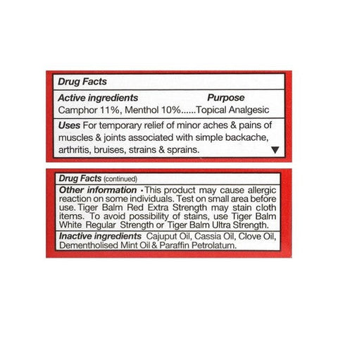 Tiger Balm, Tiger Balm Red, 0.14 Fl Oz Tiger Balm