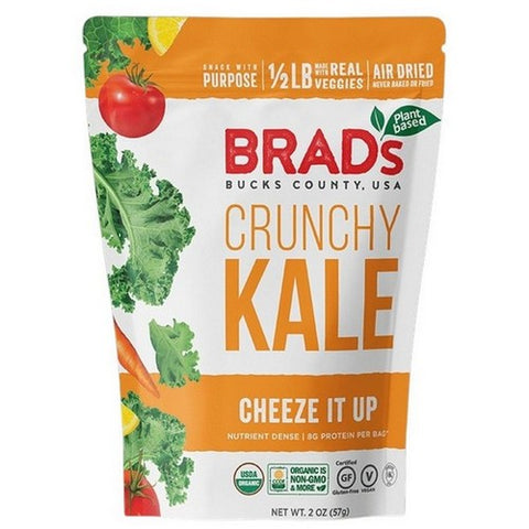 Brads Plant Based, Crunchy Kale Cheeze It Up, 2 Oz(Case Of 12)