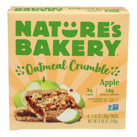 Natures Bakery, Bar Oatmeal Crmble Apple, 8.46 Oz(Case Of 6)