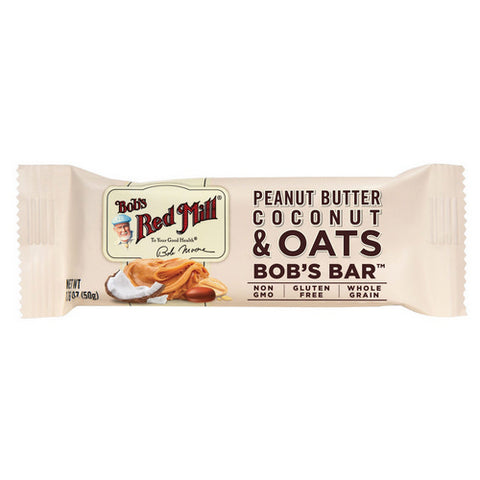Bobs Red Mill, Peanut Butter Coconut & Oats Bob's Bar, 1.76 Oz(Case Of 12)