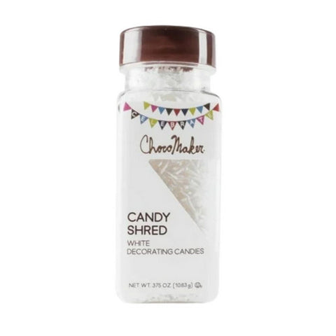 Candy White Shred 0.375 Oz(Case Of 6) by Chocomaker