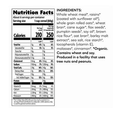 Natures Path, Organic Flax Plus Pumpkin Raisin Crunch, 12.35 Oz(Case Of 12)