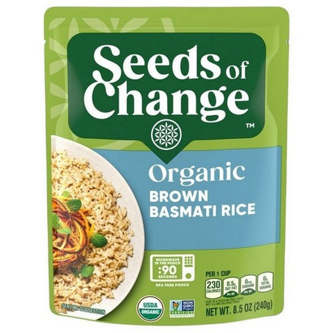Seeds of Change, Brown Basmati Rice, 8.5 Oz(Case Of 12)