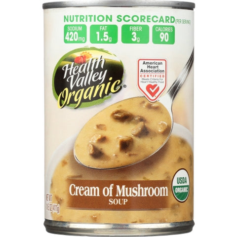 Soup Crm Of Mushroom Case of 12 X 14.5 Oz by Health Valley