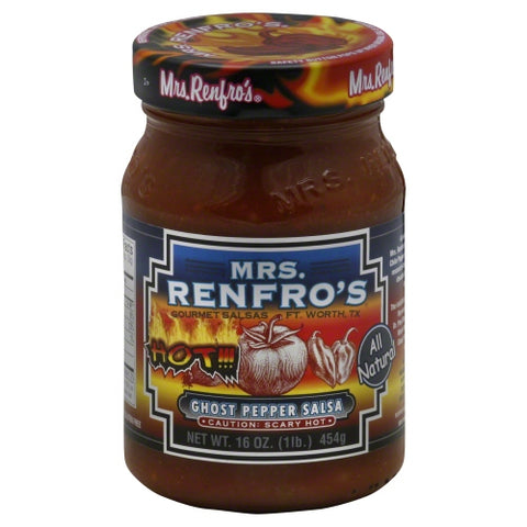 Mrs Renfro, Salsa Ghost Pppr, 16 Oz(Case Of 6)