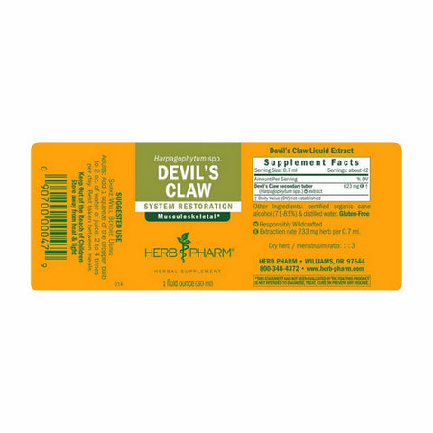 Herb Pharm, Devil's Claw Extract, 1 Oz