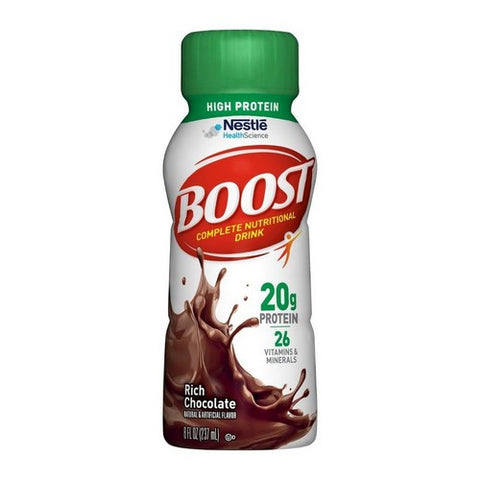 Nestle Healthcare Nutrition, Boost High Protein Balanced Nutritional Drink Rich Chocolate, 8 Oz
