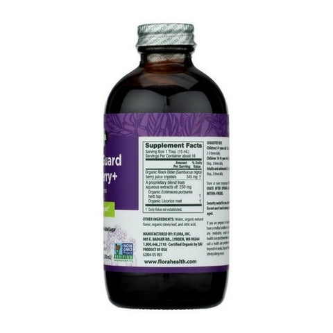 Flora, Organic Elderberry Plus Immune Support, 8.5 Oz