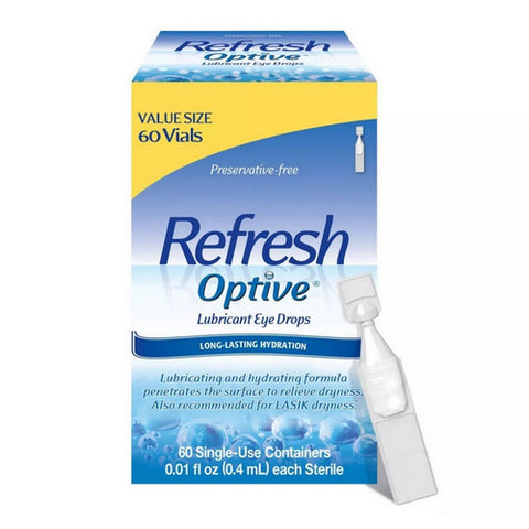 Refresh, Refresh Optive Lubricant Eye Drops For Dry Eyes, 0.4 ml