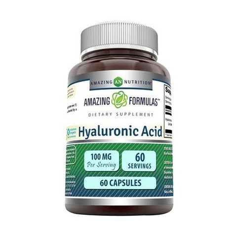 Amazing Nutrition, Amazing Formulas Hyaluronic Acid, 100 mg, 60 Caps