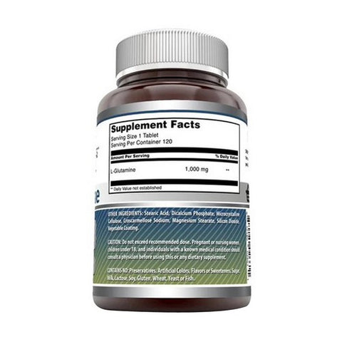Amazing Nutrition, Amazing Formulas L-Glutamine, 1000 mg, 120 Tabs