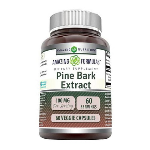 Amazing Nutrition, Amazing Formulas Pine Bark Extract, 100 mg, 60 Veg Caps