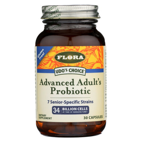 Flora, Adavanced Adult's Probiotic, 30 Softgels