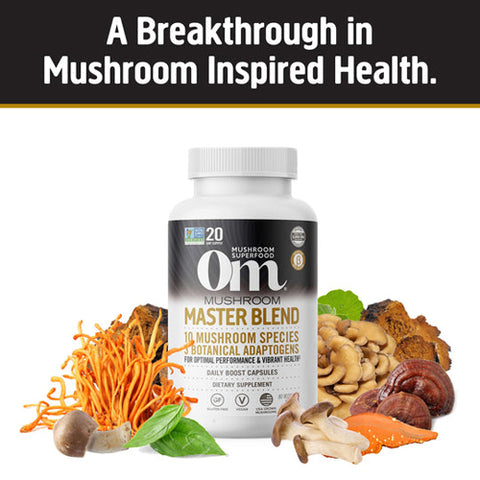 Om Mushrooms, Superfood Master Blend, 250 Mg, 84 Veg Caps