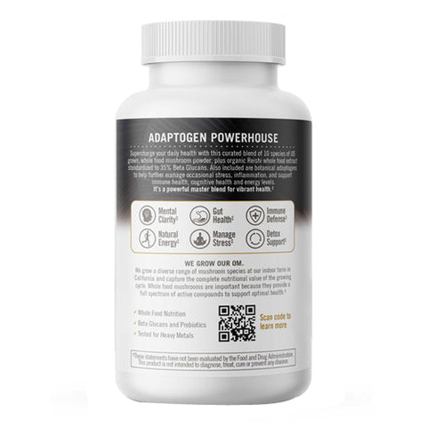 Om Mushrooms, Superfood Master Blend, 250 Mg, 84 Veg Caps