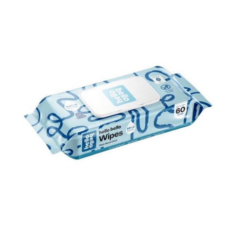 Hello Bello, Plant-Based Baby Wipes, 60 Count
