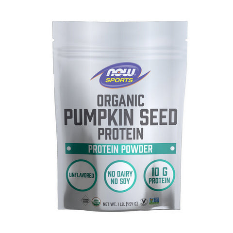 Now Foods, Organic Pumpkin Seed Protein Powder, Unflavored 1 LB