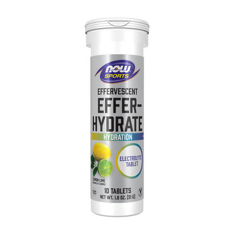 Now Foods, Effer-Hydrate Lemon Lime, 10 Tabs