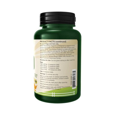 Now Foods, Kidney Support for Dogs & Cats, 4.2 Oz