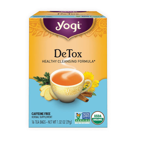Yogi, Detox Tea Organic Caffeine Free, 16 Bags
