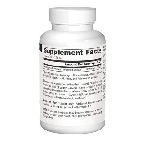 Source Naturals, Selenium, 200 Mcg, 60 Tabs