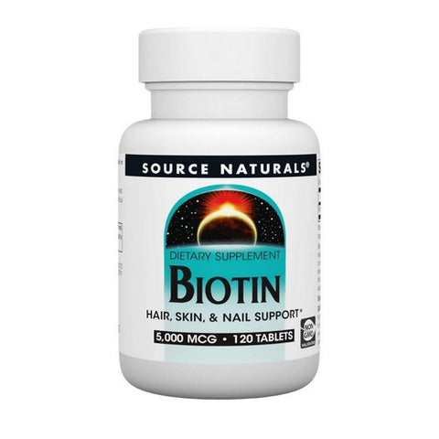 Source Naturals, Biotin, 5 mg, 120 Tabs