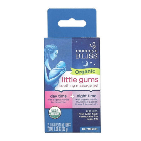 Mommys bliss, Organic Little Gums Soothing Massage Gel Day/Night, 1.06 Oz Mommys bliss