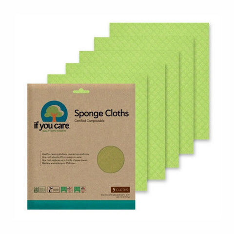 If You Care, Sponge Cloths, 5 Count