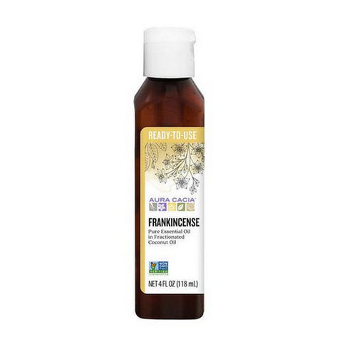 Aura Cacia, Pure Essential Oil In Fractionated Coconut Oil Frankincense, 4 Oz