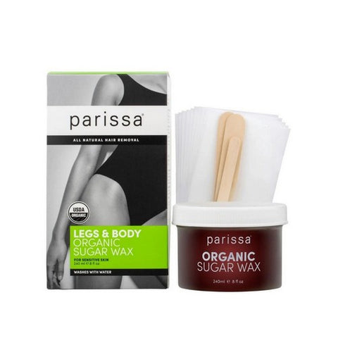 Parissa, Organic Sugar Wax For Legs And Body For Sensitive Skin, 8 Oz