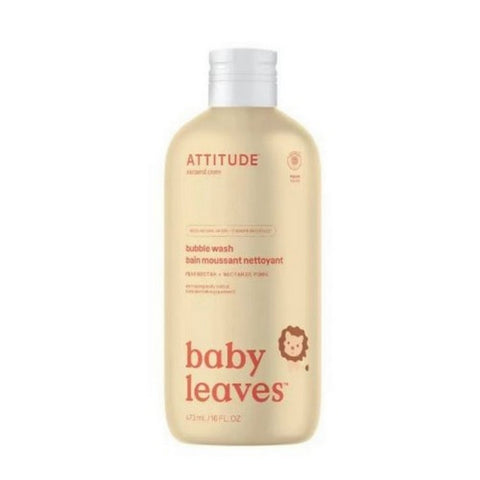 Attitude, Baby Leaves Bubble Wash Pear Nectar, 16 Oz
