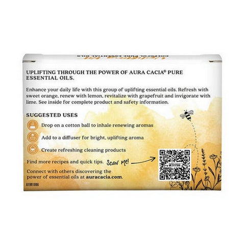 Aura Cacia, Essentail Oils Uplifting Kit, 1 Oz