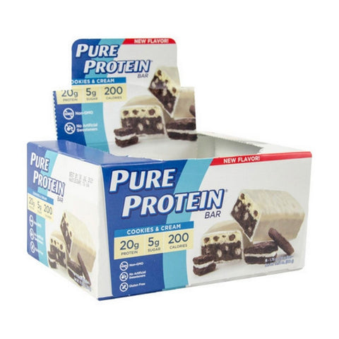Pure Protein, Pure Protein Bar Cookies & Cream, 6 Count