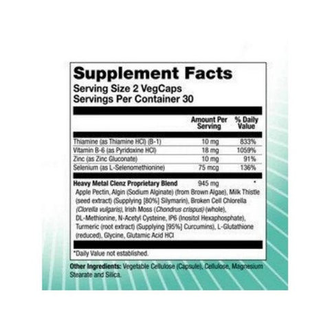 Body Gold, Heavy Metal Clenz, 60 Count