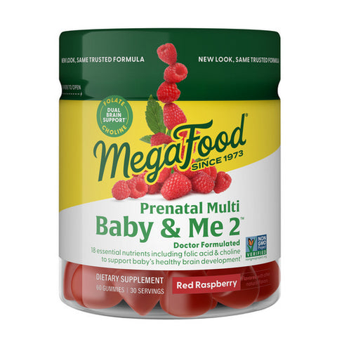 MegaFood, Baby And Me 2 Prenatal Multi Gummies, 60 Count