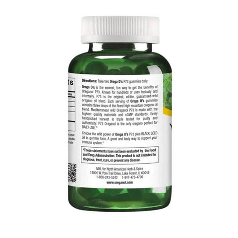 North American Herb & Spice, Orega O's Gummies, 60 Count