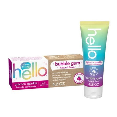 Hello Bello, Kids Unicorn Sparkle Toothpaste Bubblegum, 4.2 Oz