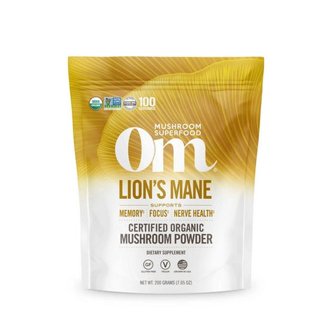 Om Mushrooms, Organic Mushroom Powder Lion's Mane, 7.05 Oz