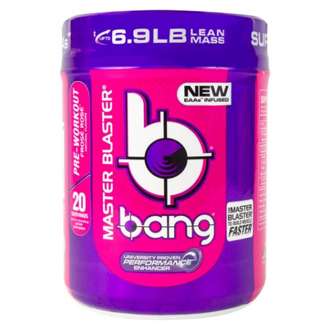 VPX Sports Nutrition, Bang Pre Workout Master Blaster Frose Rose, 20 Servings