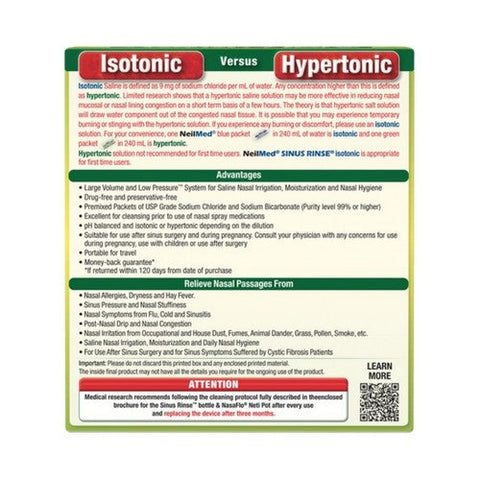 Neilmed, Sinus Rinse Extra Strength, 70 Packets Neilmed