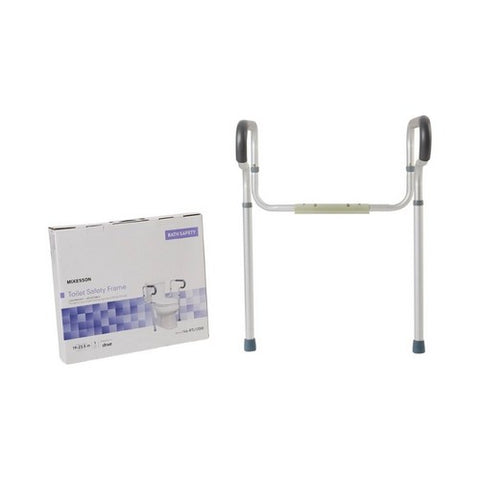 McKesson, Medline Toilet Safety Frame Rails With Foam Armrests, 1 Count