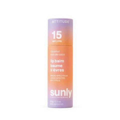 Attitude, Lip Balm SPF 15, Coconut 0.3 Oz