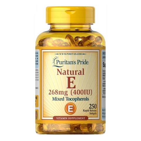 Puritan's Pride, Vitamin E-400 IU Mixed Tocopherols Natural, 250 Softgels