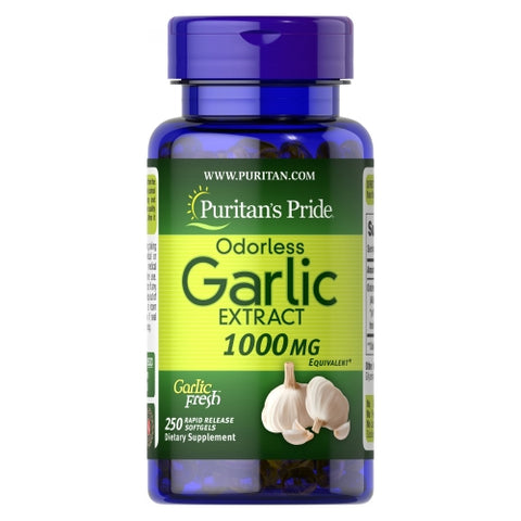 Puritan's Pride, Odorless Garlic, 1000 mg, 250 Rapid Release Softgels