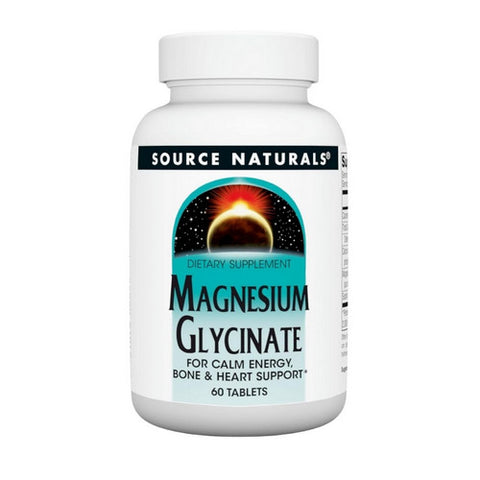 Source Naturals, Magnesium Glycinate, 60 Tabs