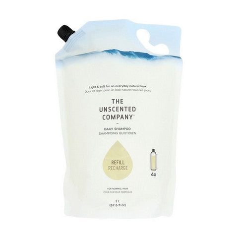 The Unscented Company, Shampoo Daily Liquid Refill Pouch, 67.6 Oz The Unscented Company