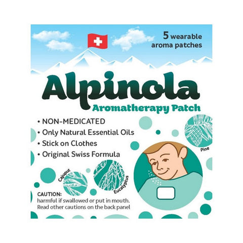 Alpinola, Aromatherapy Patches Essential Oils, 5 Count