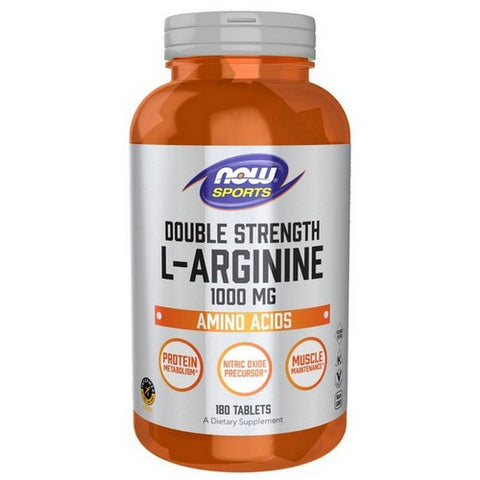 Now Foods, L-Arginine Double Strength, 1000 mg, 180 Tablets
